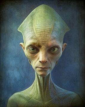 Hyper-Realistic Alien Concept Illustration
