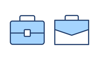 Briefcase icon vector. suitcase sign and symbol. luggage symbol.