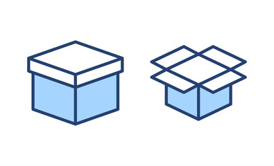 Box icon vector. box sign and symbol, parcel, package