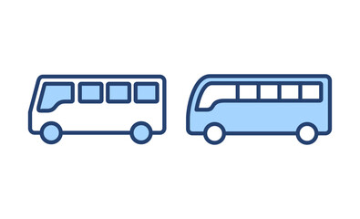 Bus icon vector. bus sign and symbol