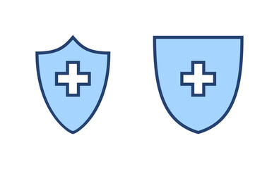 Health insurance icon vector. Insurance health document sign and symbol