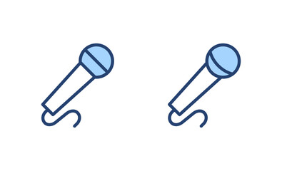 Microphone icon vector. karaoke sign and symbol