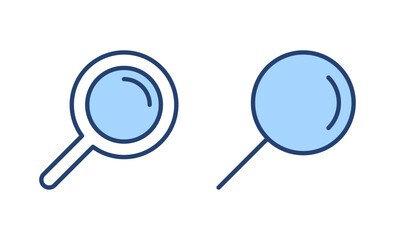 Search icon vector. search magnifying glass sign and symbol