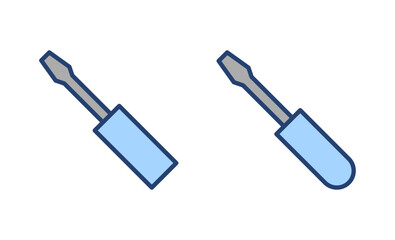 Screwdriver icon vector.tools sign and symbol