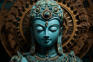 ブッダ像,Generative AI AI画像