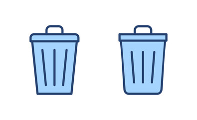 Trash icon vector. trash can icon. delete sign and symbol.