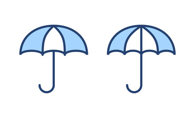 Umbrella icon vector. umbrella sign and symbol