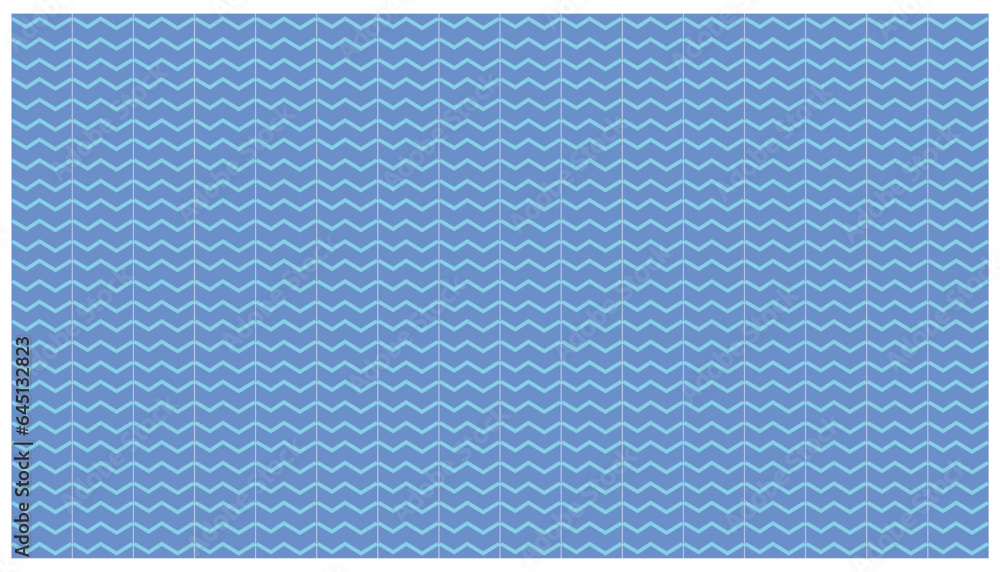 Poster seamless vector pattern with blue and white knitted elements on white background