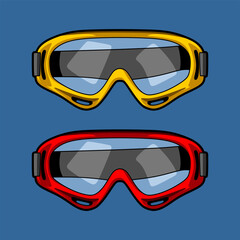 goggles glass vector for design needs 