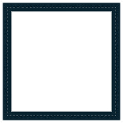Obraz premium road square frame