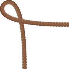 brown rope corner border
