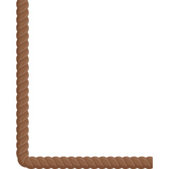 brown rope corner border