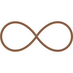 brown rope infinity line