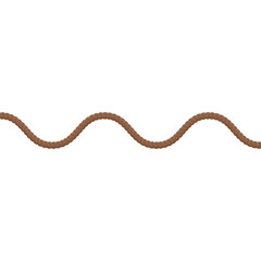 brown rope wavy line