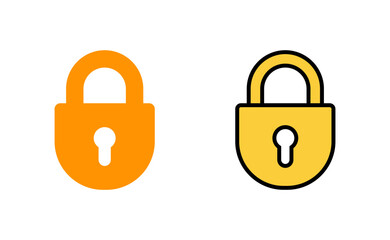 Lock icon set  for web and mobile app. Padlock sign and symbol. Encryption icon. Security symbol