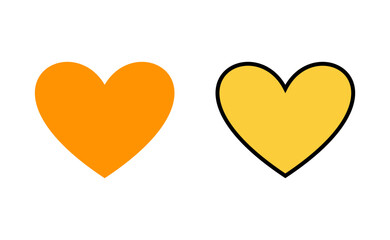 Love icon set for web and mobile app. Heart sign and symbol. Like icon vector.
