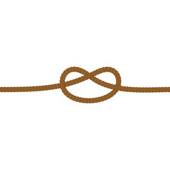 brown knot line border rope