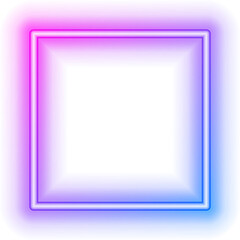 neon square frame