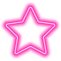 pink star frame neon © lunarts_studio