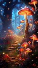 Fototapeta premium fairytale mushroom in the forest