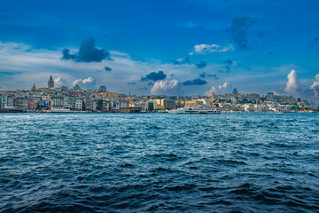 Fototapeta premium View of the sea in the Istanbul city
