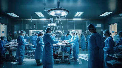 Poster Operating room scene with surgeons Generative AI © Hanasta