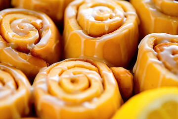 Zesty Indulgence: Gooey Lemon Sweet Rolls with Cream Cheese Icing