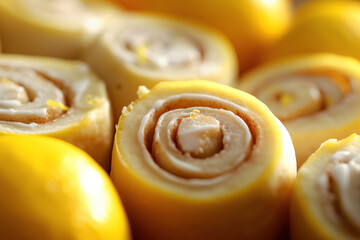 Zesty Indulgence: Gooey Lemon Sweet Rolls with Cream Cheese Icing