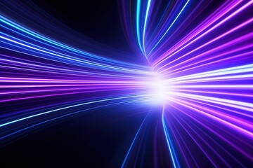 Obraz premium abstract futuristic background with gold PINK blue glowing neon moving high speed wave lines and bokeh lights. Data transfer concept Fantastic wallpaper