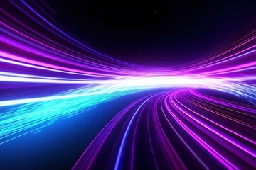 abstract futuristic background with gold PINK blue glowing neon moving high speed wave lines and bokeh lights. Data transfer concept Fantastic wallpaper