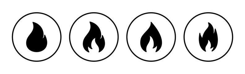 Fire icon vector. fire flame icon