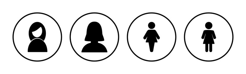 Female icon vector. toilet icon. restroom sign. gender
