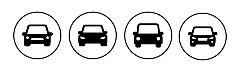 Car icon vector. Car sign. sedan