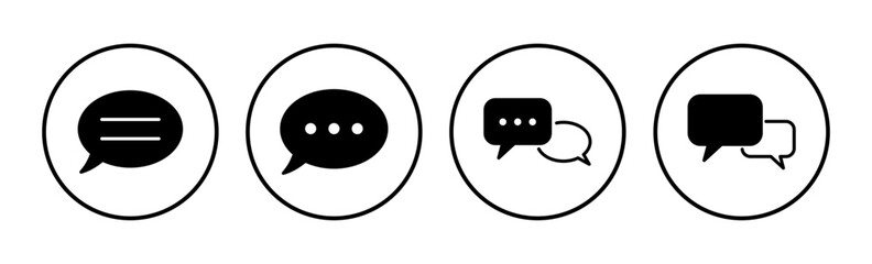 Chat icon vector. Chat Icon in trendy flat style isolated. Speech bubble symbol