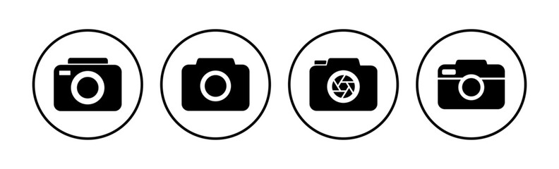 Camera Icon in trendy flat style isolated. Camera symbol web site design