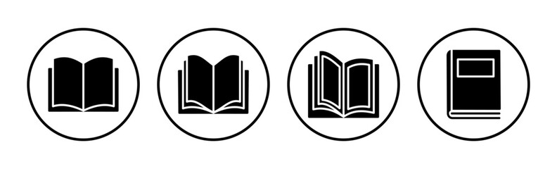 Book icon vector. Open book vector icon.