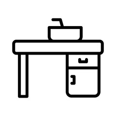 Obraz premium Cook Cutter Food Outline Icon