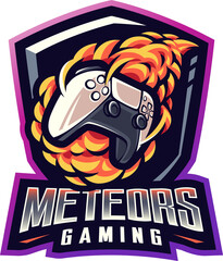 Naklejka na ściany i meble Meteors gaming esport mascot