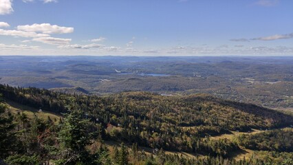 Vue du sommet du Mont Tremblant.