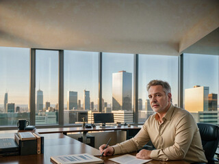 Fototapeta premium businessman in office
