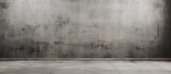 Textured concrete flooring.