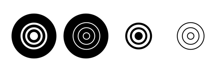 Target icon set. goal icon vector. target marketing icon vector