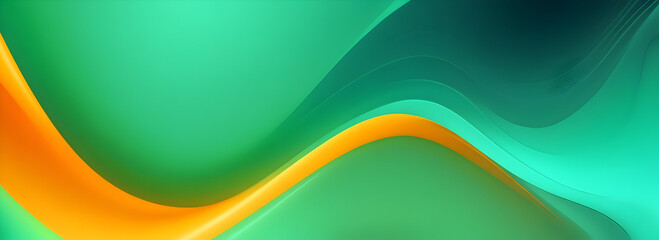Abstract liquid wavy shapes futuristic banner. Glowing retro waves background