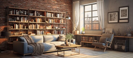 Obraz premium representation of the living room interior