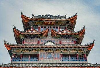Details of traditional chinese building - 645152638