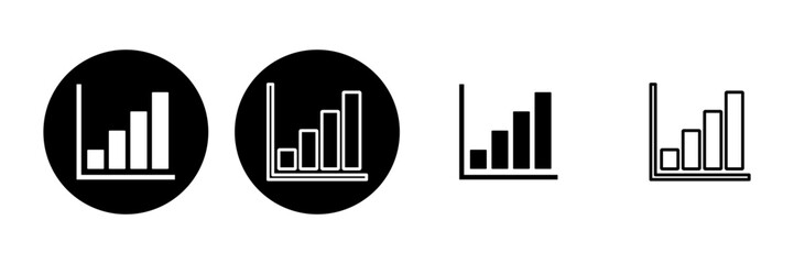 Growing graph Icon set. Chart icon. diagram icon