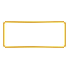 Rectangle golden frame border