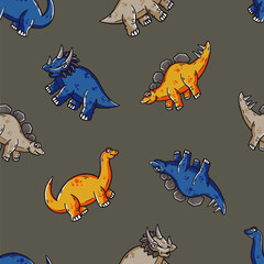 Dino Seamless pattern 