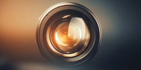 Fotobehang Close up of a camera lens © Roni