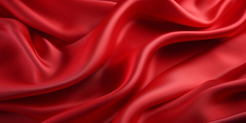 Obraz premium Wavy red fabric